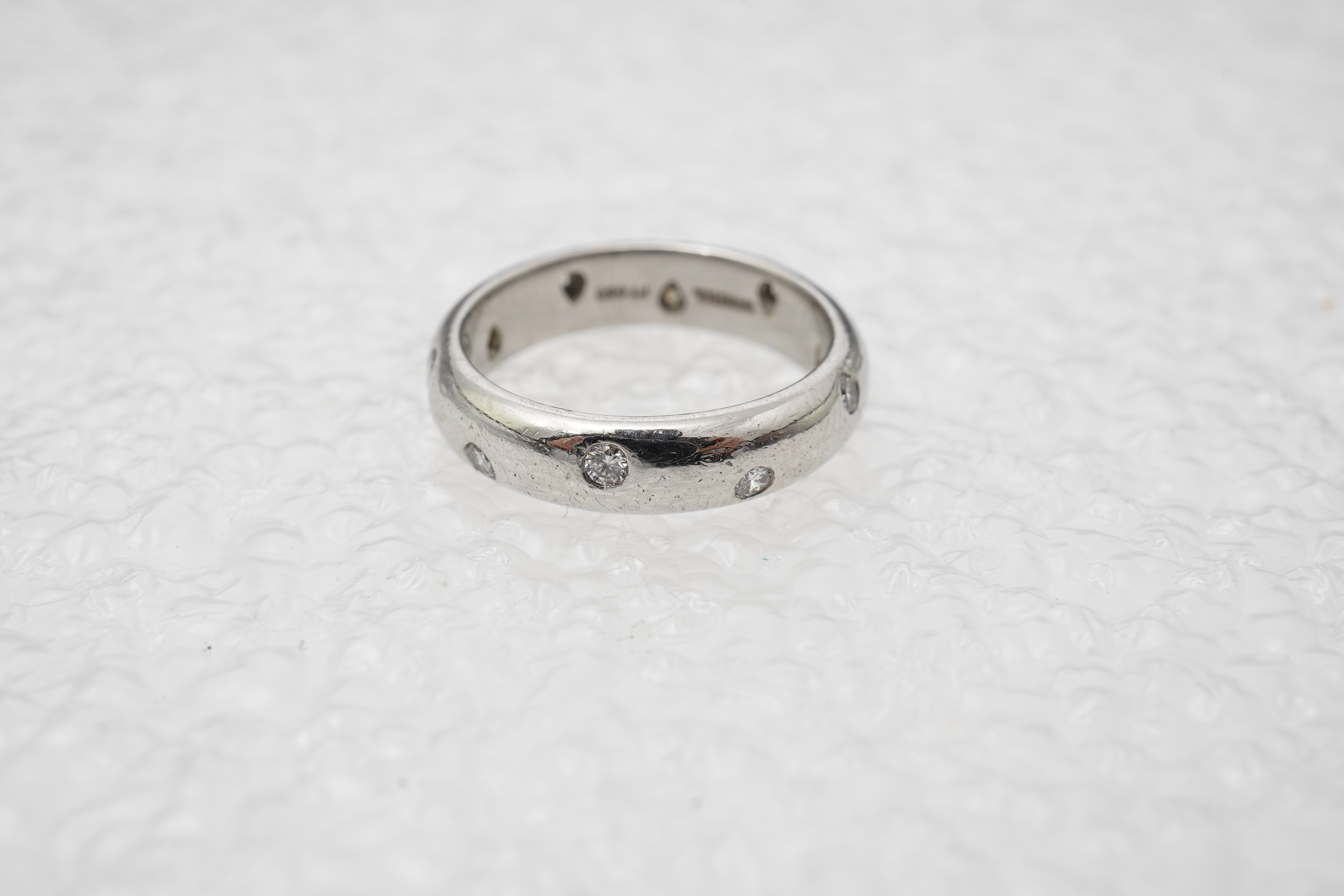 Tiffany & Co., a platinum and diamond ring